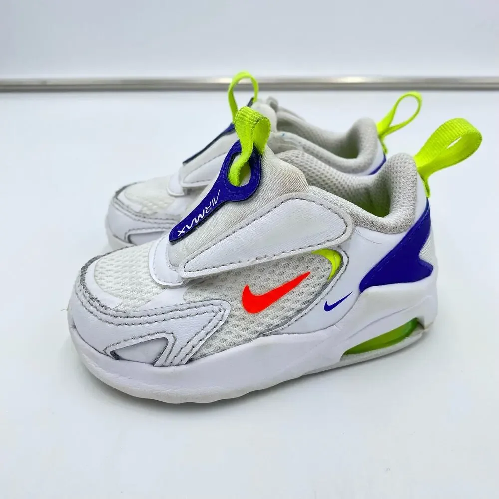 Nike Toddler White Air Max Bolt Sneakers Size 4C CW1629-103